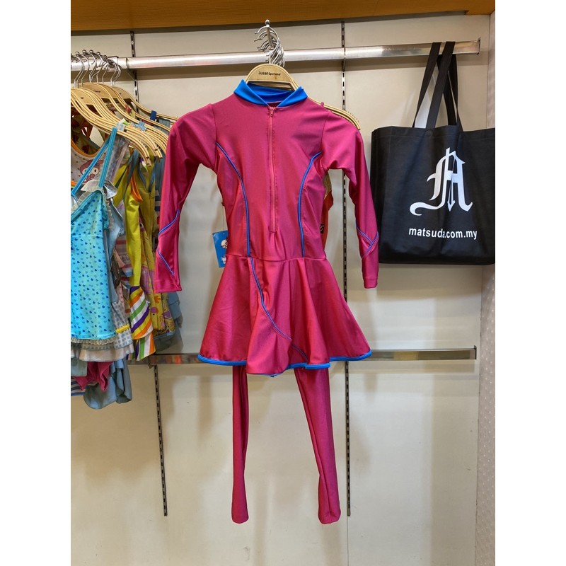 SPORT CLUB Muslim Ak 1128 Baju renang anak muslim berjilbab polos SC