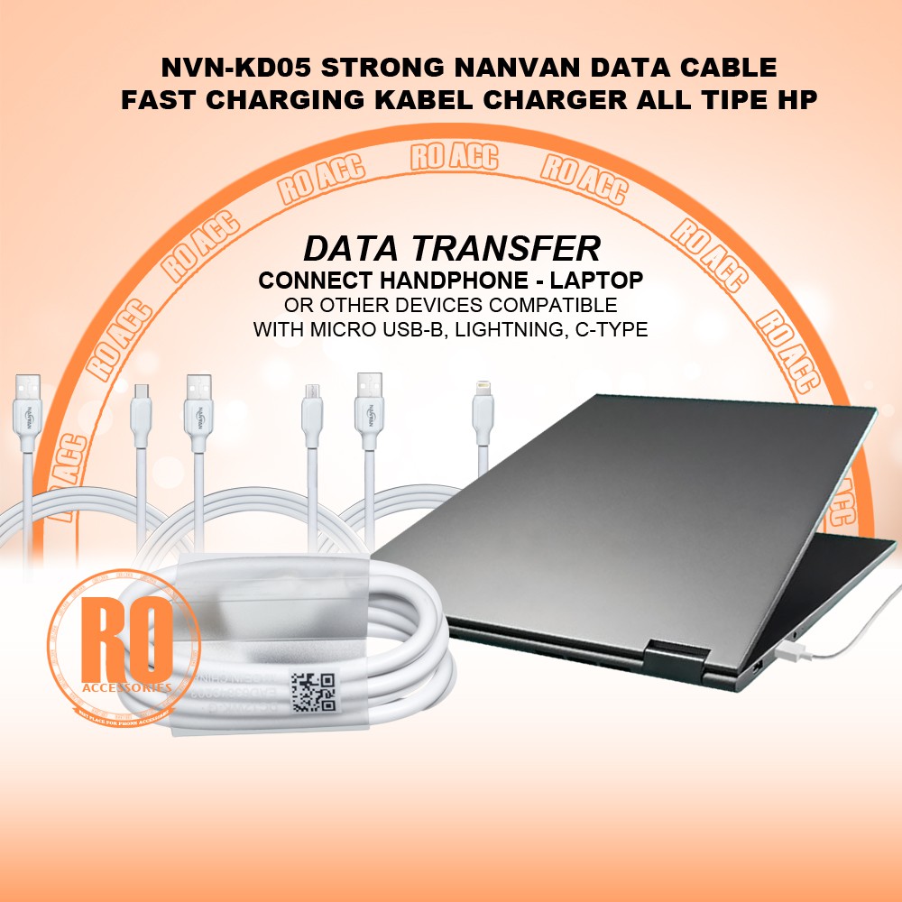 [RO ACC] NVN-KD05 STRONG NANVAN KABEL DATA FAST CHARGING KABEL CHARGER ALL TIPE HP