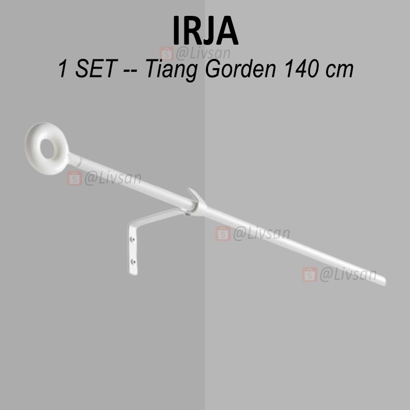 SIAP KIRIM - 1 SET TIANG GORDEN  140 CM  (TIANG + BRAKET + FINIAL UJUNG) BATANG BESI PANJANG HORDENG