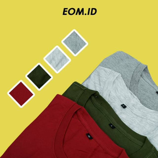 Kaos polos catton combed 30s