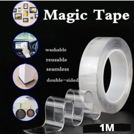 Magic Tape 1M Double Tape Selotip Isolasi Dua Sisi