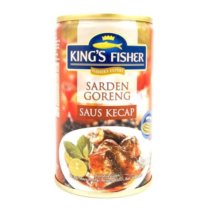 

Kings Fisher Sardine Goreng Saos Kecap 425Gr