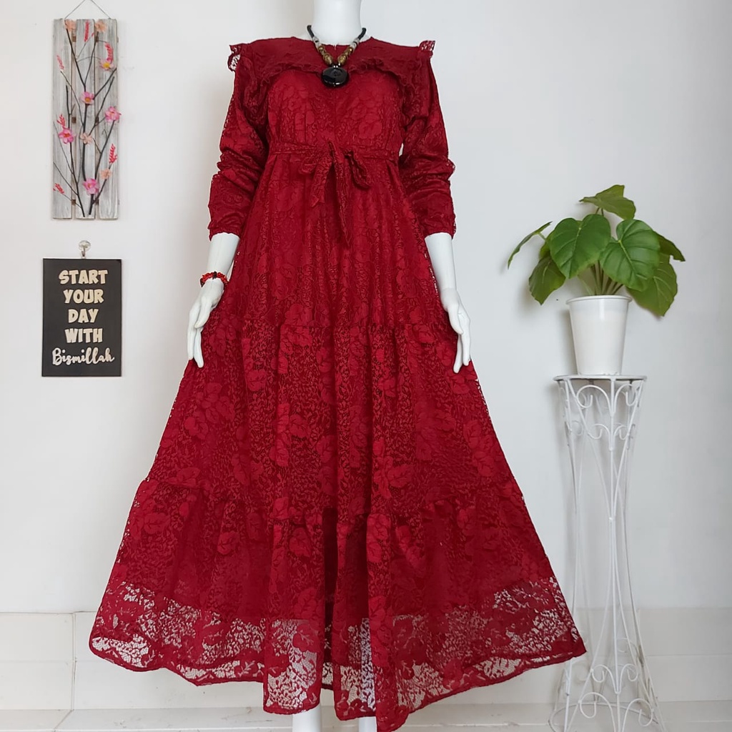 gamis brukat dewasa terbaru modern Gamis burkat import Gamis burkat Modern Gamis Tren burkat Gamis b