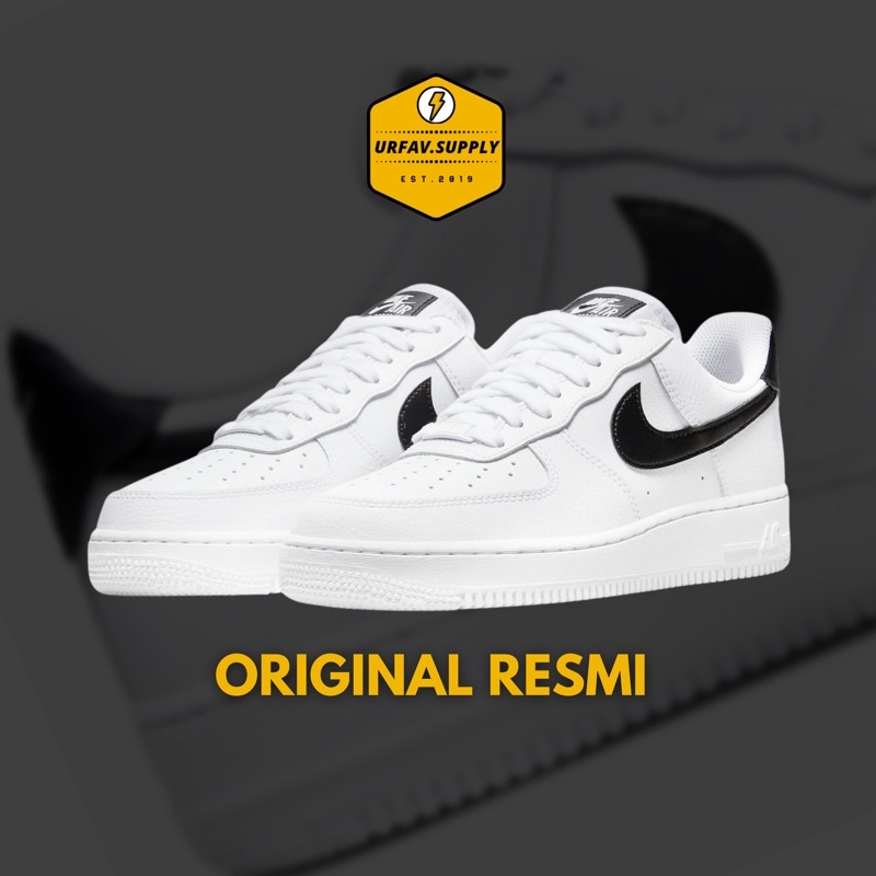 [RESMI] Air Force 1 White Black ORIGINAL // sepatu af1 putih hitam