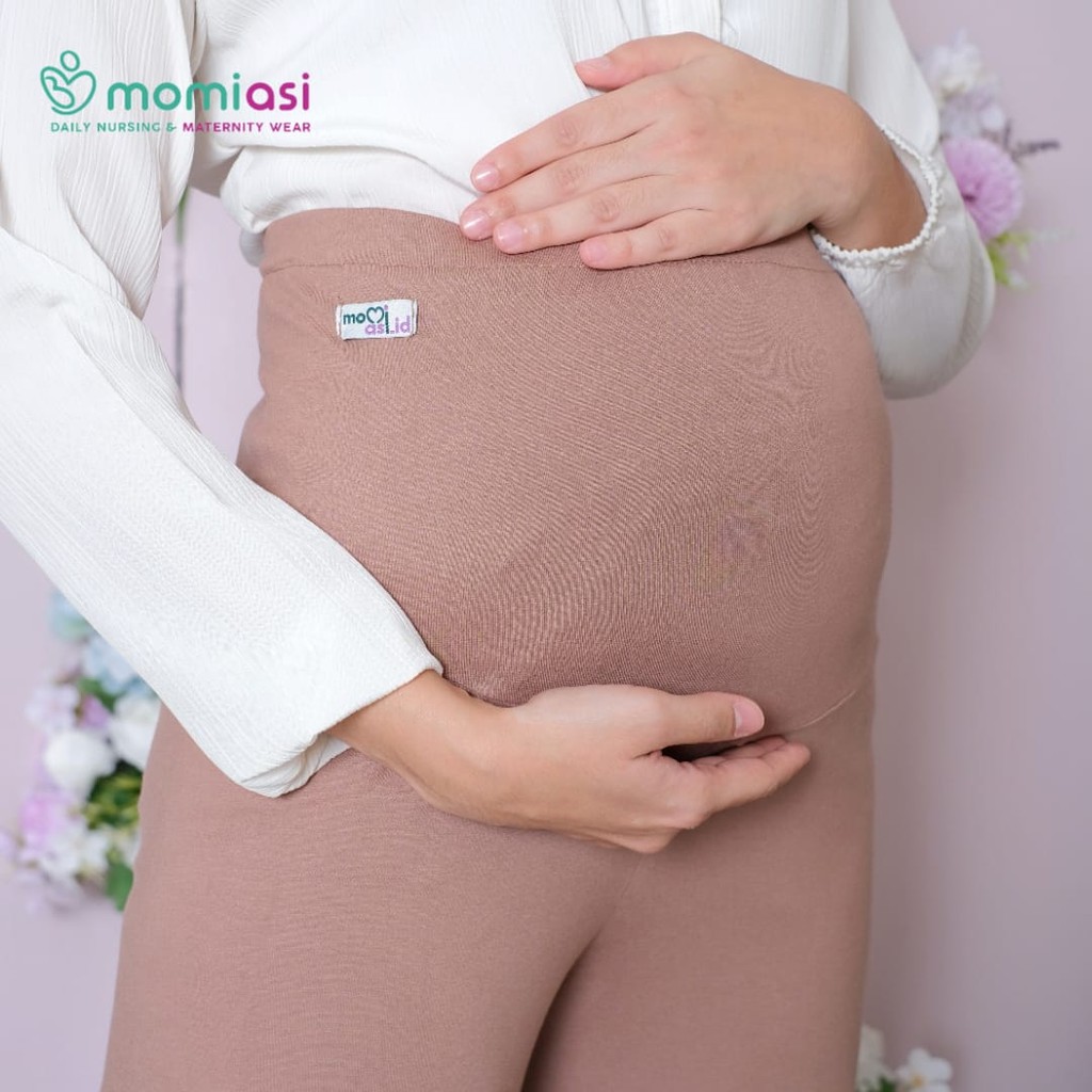 Momiasi - Celana Ibu Hamil Kulot Panjang Jumbo Wanita Bumil Maternity Kulot Premium