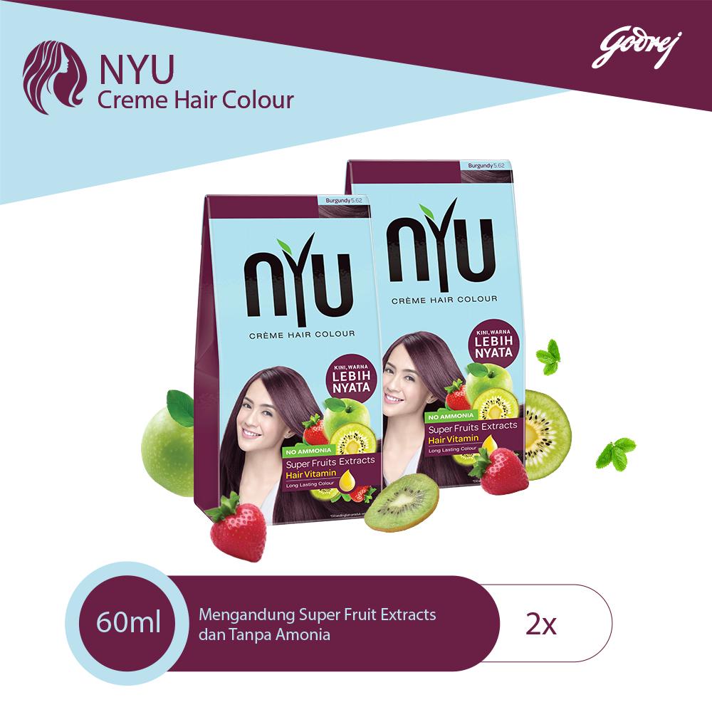 NYU Creme Hair Colour Burgundy x 2 Pcs