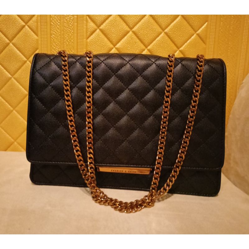 Tas Wanita Hitam Preloved CK Charles n Keith