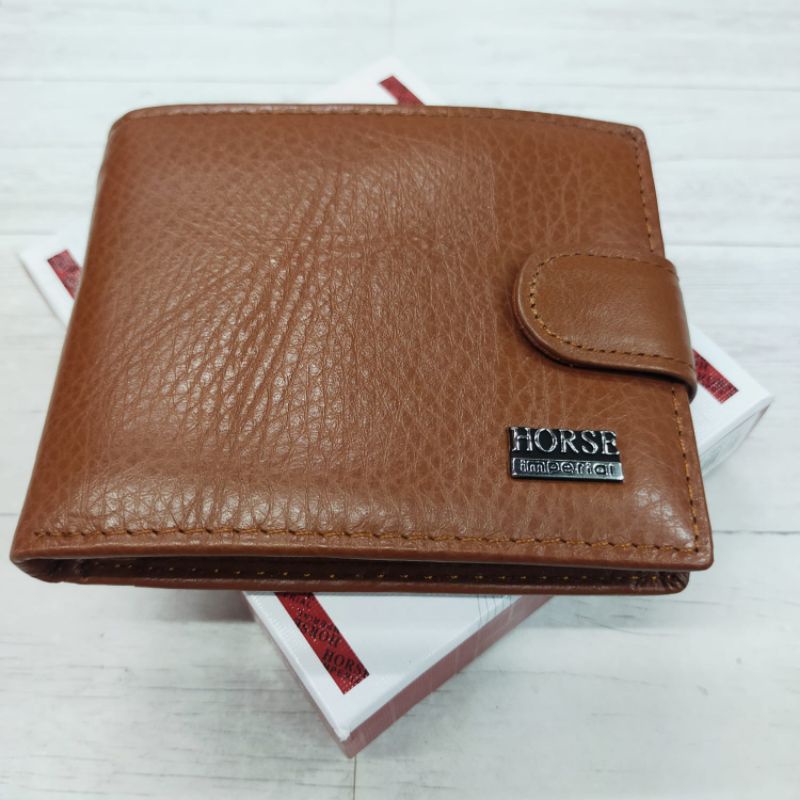 COD Dompet HORSE IMPERIAL kulit kancing ukuran standar