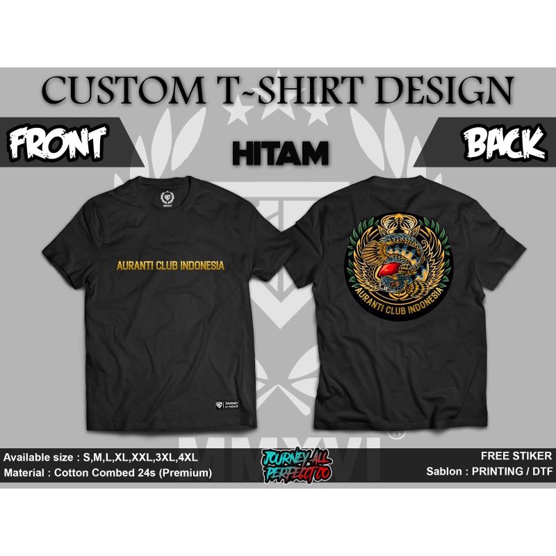 Kaos Auranti Club Indonesia Official design 2