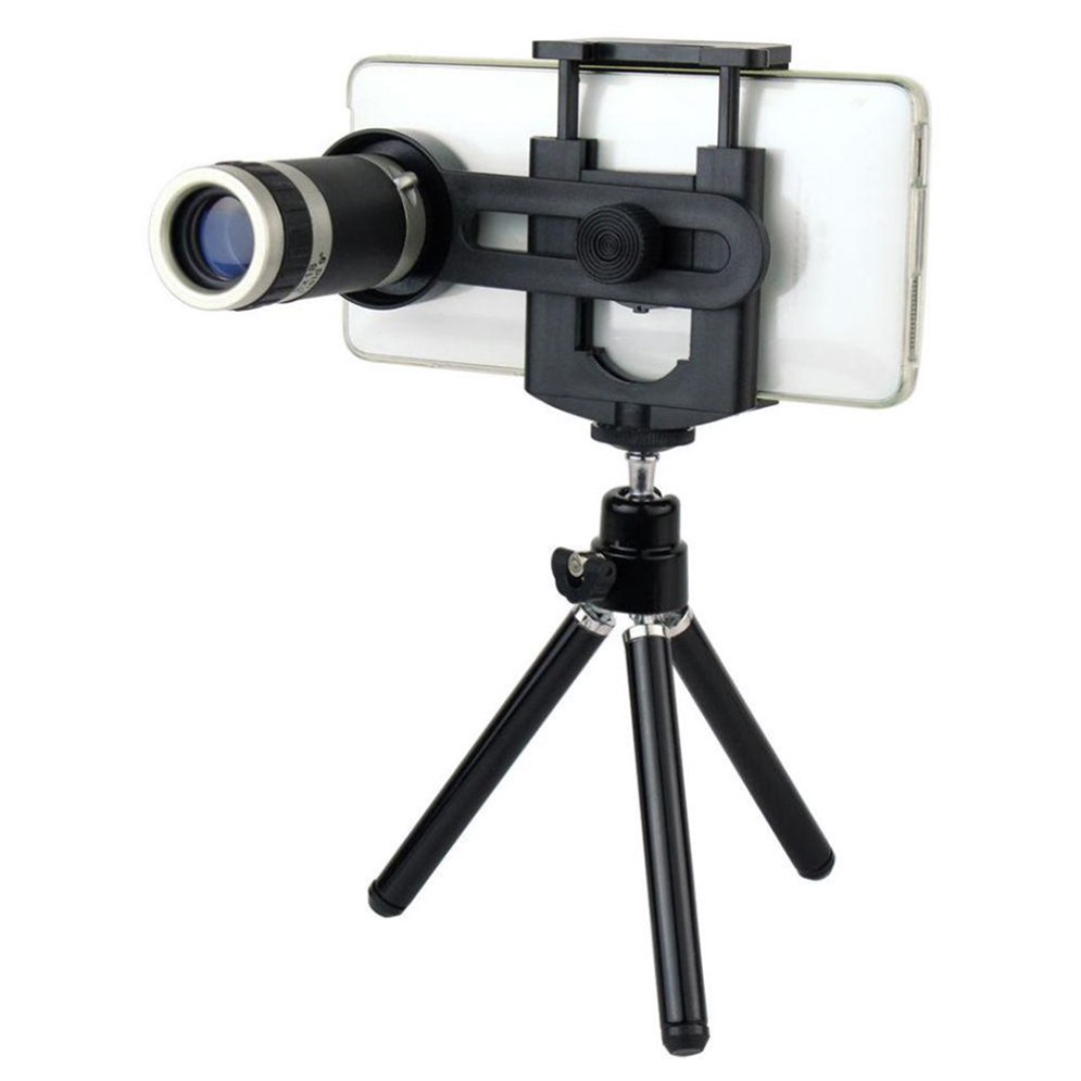 Lensa Tele Zoom 8x Untuk Handphone Telezoom Hp Plus Mini Tripod Telescope Indonesia