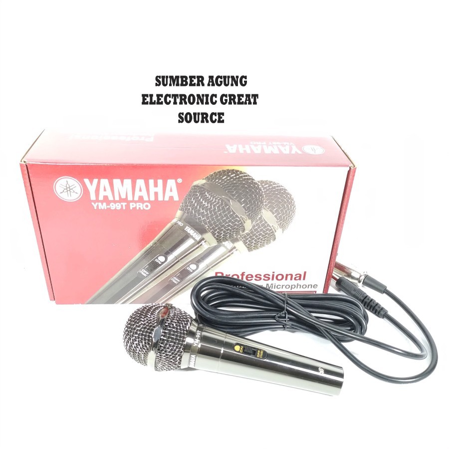 Yamaha Mic Microphone Mik YM99T PRO YM99 Profesional Silver Gloss