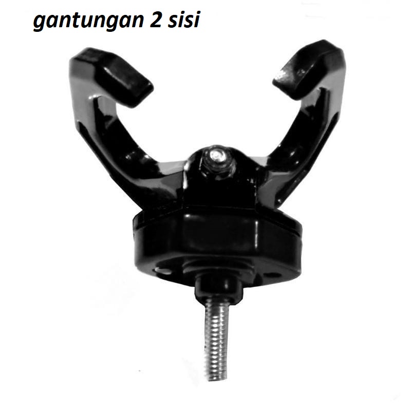 gantungan barang 2in1 cantolan barang dimotor/cabang 2 gantungan nmax mio beat vario dll universal