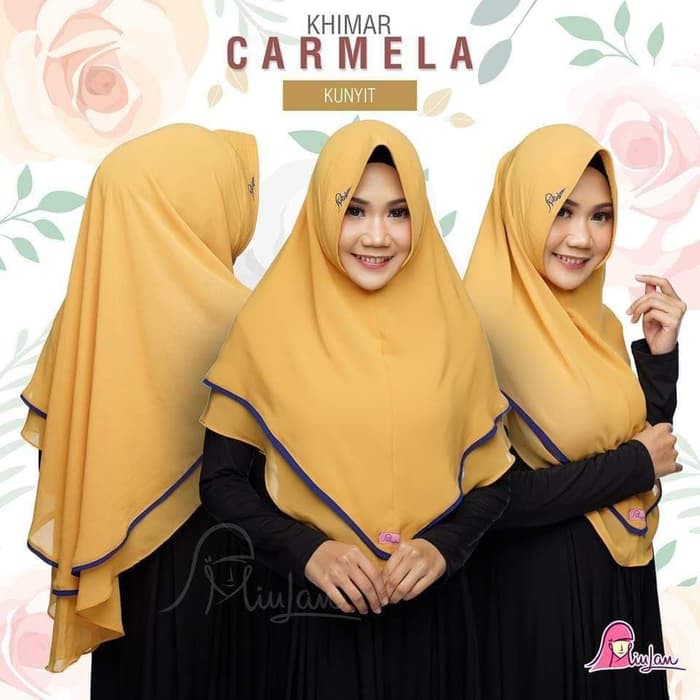 MiuLan Hijab Jilbab Kerudung Khimar Panjang Syari Premium CARMELA