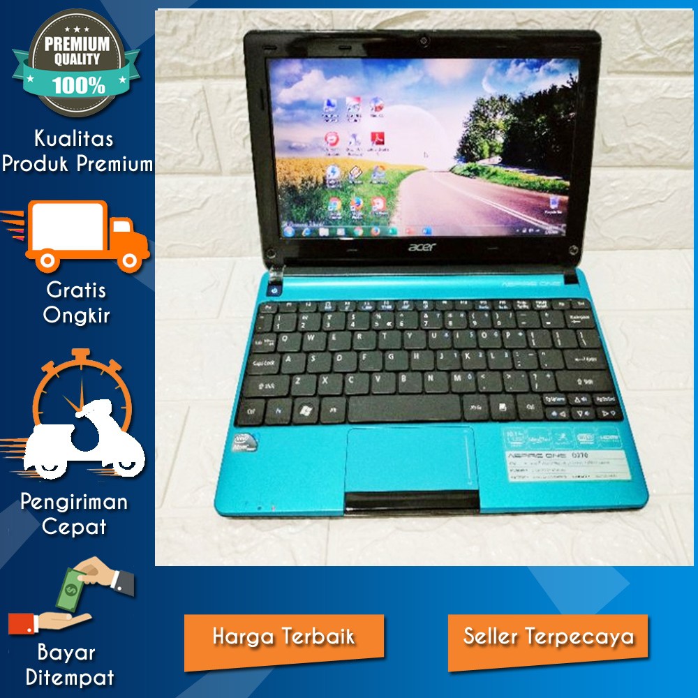LAPTOP NOTEBOOK NETBOOK ACER ASPIRE ONE SECOND BEKAS 10 INCH LEPTOP MURAH NOTBOOK ACER D270 MURAH