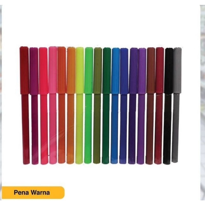

18PCS PENA WARNA WARNI