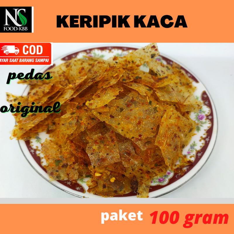 KERIPIK KACA PEDAS ORIGINAL DAUN JERUK KRIPCA CEMILAN KHAS BANDUNG