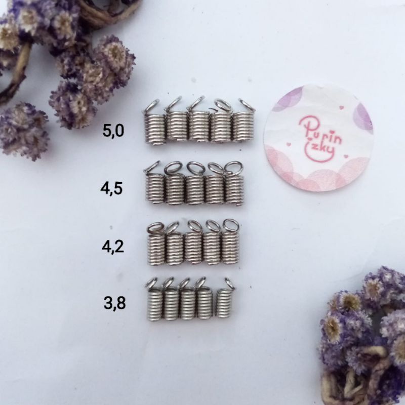 [50pcs] Per Ujung Tali /Klep Ujung Tali /Penjepit Tali/