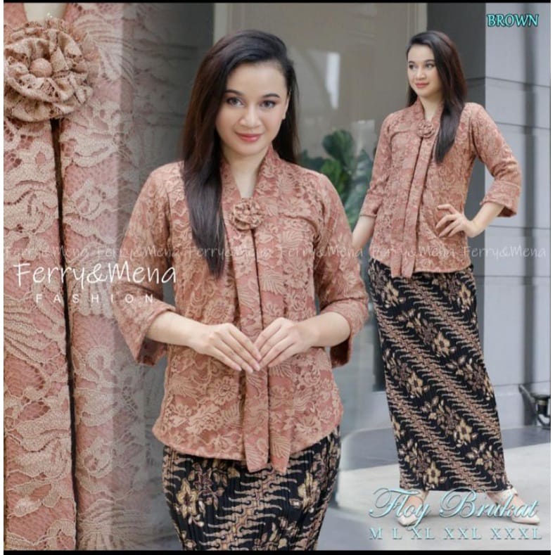 Setelan kebaya brukat floy terbaru kebaya floy kebaya floy modern lengan panjang setelan kebaya brukat jumbo modern kebaya modern wanita 2022 kebaya brukat modern kondangan mewah baju kebaya brokat modern pesta 2022