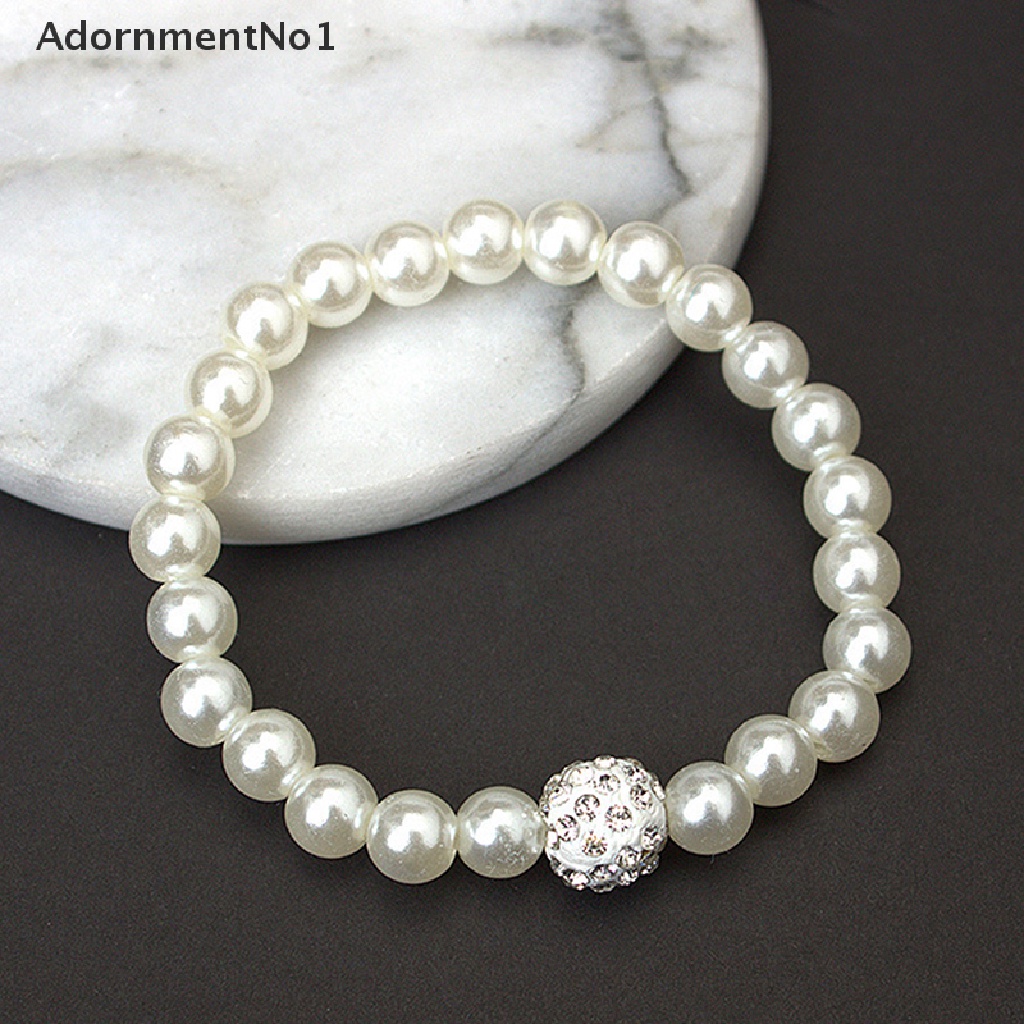 (AdornmentNo1) Set Kalung + Gelang + Anting Gantung Tusuk Aksen Mutiara Imitasi Untuk Perhiasan Wanita