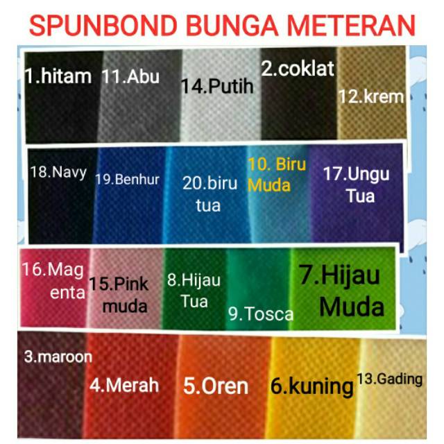  Kain  spunbond  meteran untuk bunga termurah Shopee Indonesia