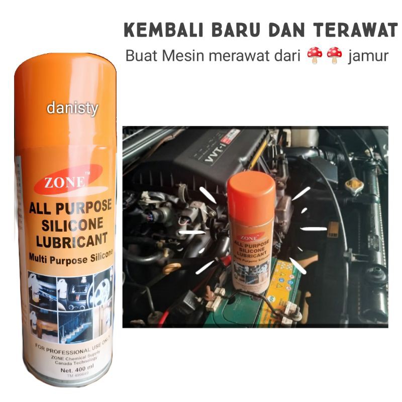 Silicone Spray 400mL Pelumas  Mencegah Karat Mobil Motor  Power Window