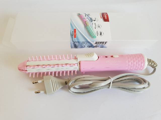 Catok Rambut Ladystar LS 013 2in1 Sisir Lurus Keriting Mini Murah Bagus