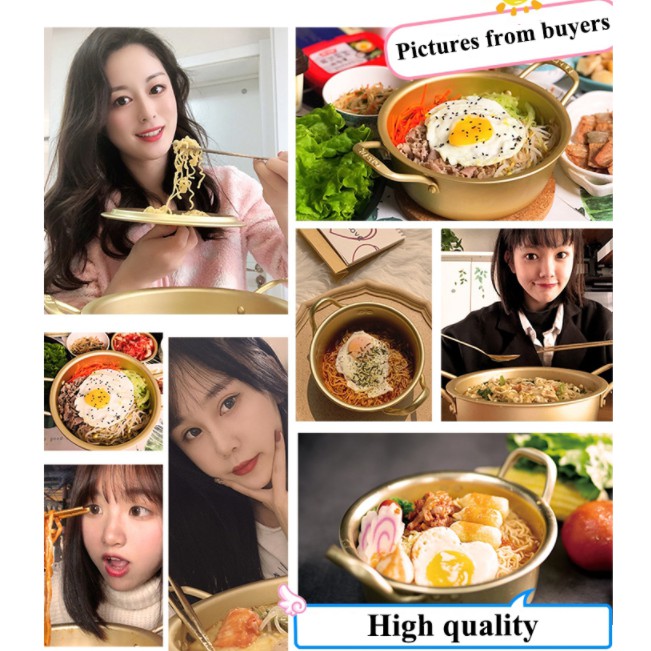 Panci Masak Ramen Ramyeon Ramyun Korea Asli 16cm 18cm / Ramen Pot 16 18 cm Original Import