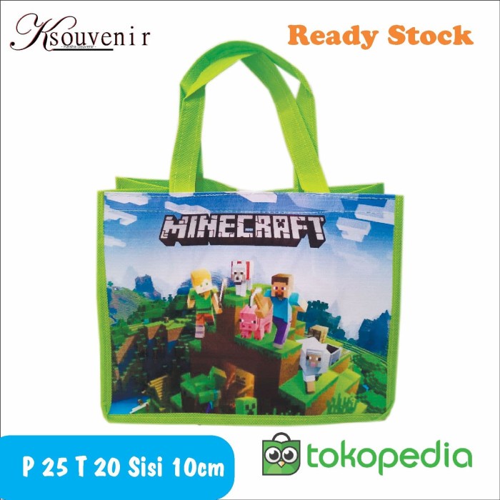 

PROMO goodie bag tas ulang tahun tas souvenir tas minecraft