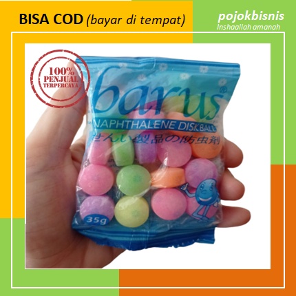 Kamper-bola warna-barus sachet 35 GR