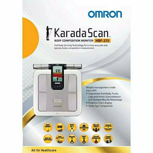 OMRON KARADA SCAN HBF-375 TIMBANGAN LEMAK BADAN BODY COMPOSITION MONITOR