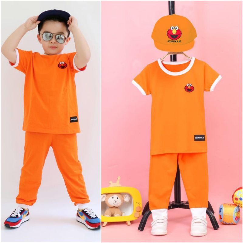 Setelan Elmo Free Topi Snapback Jovanka.id