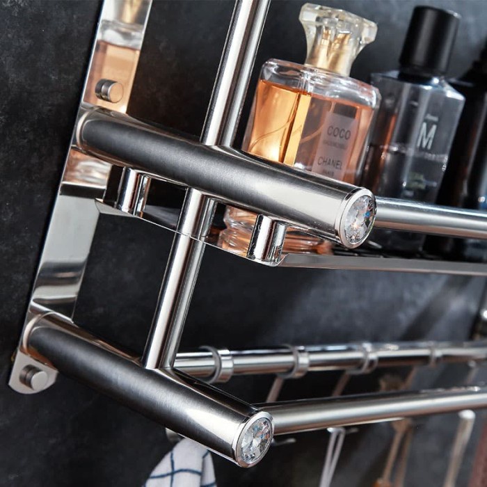Micoe Rak kamar mandi rak handuk rak dinding stainless steel