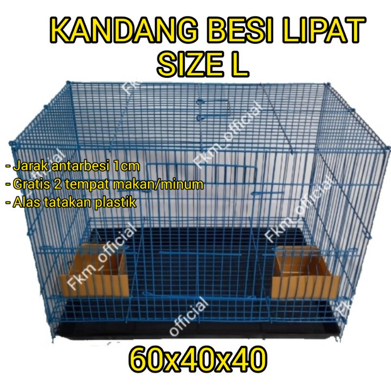 Kandang umbaran 60x42x42 buat kucing, kelinci, burung, sugar glider dll