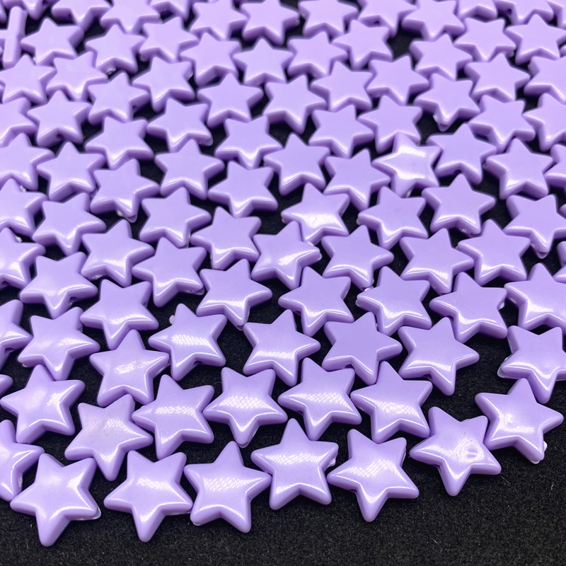 30 Pcs/Pack 14mm Acrylic Pentagram Beads