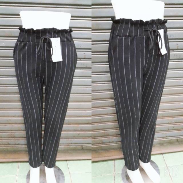 Celana ZARA import stretch salur fit XL to 3XL / Celana Wanita ZARA IMPORT