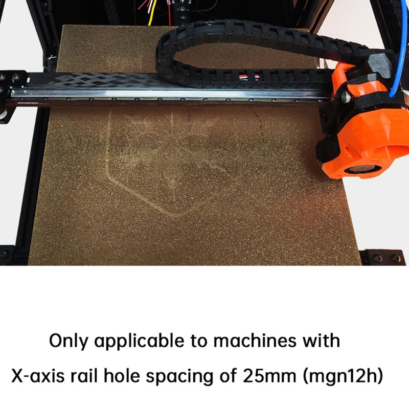 Rel Profile Bahan Serat Karbon Ukuran 350mm Untuk Printer 3D Voron2.4 R2 / Triden X-axis