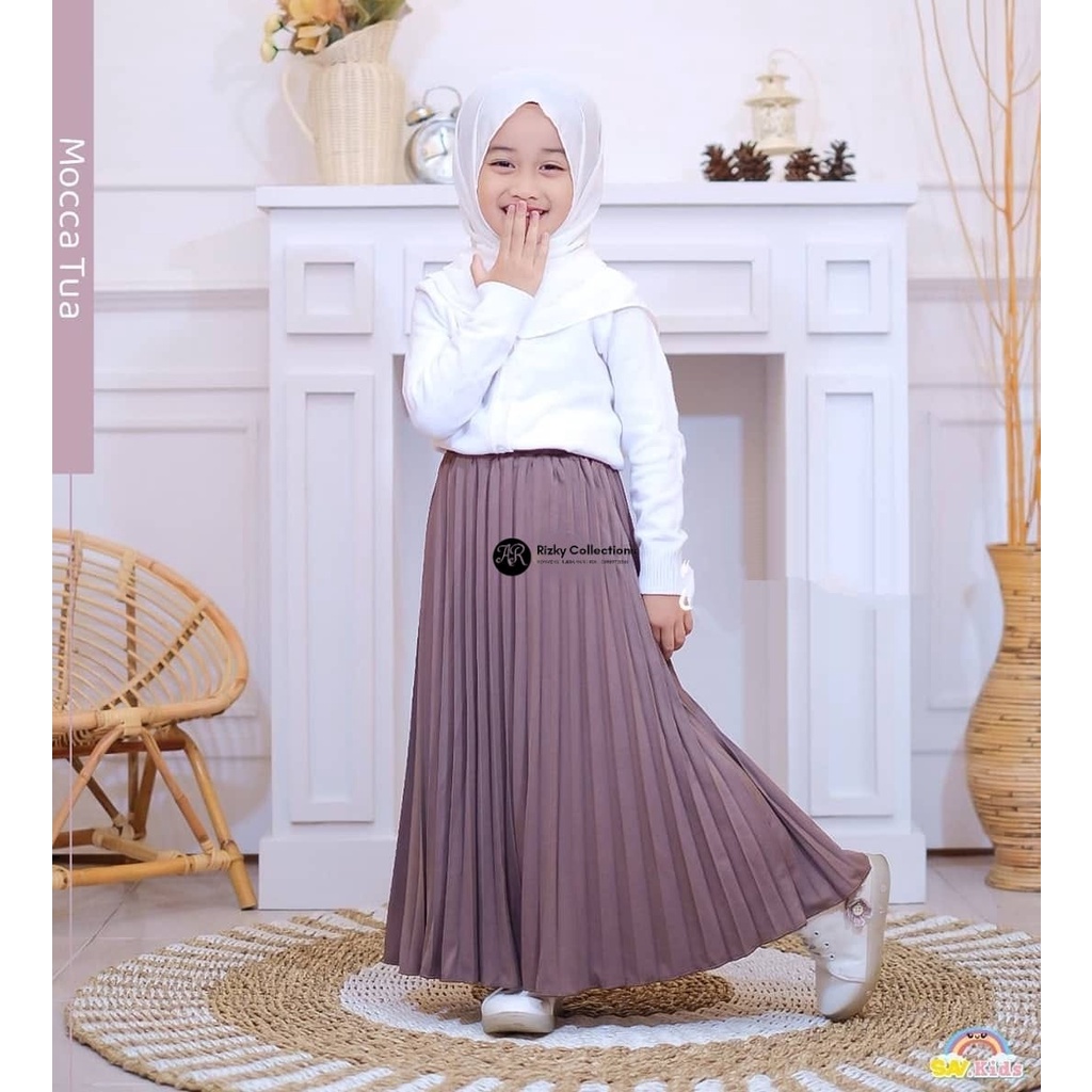 Rok Anak Tali Lonceng 4-12 tahun M L XL XXL TRENDY MASA KINI / ROK ANAK PLISKET TALI LONCENG  / ROK ANAK PEREMPUAN / ROK ANAK REMAJA