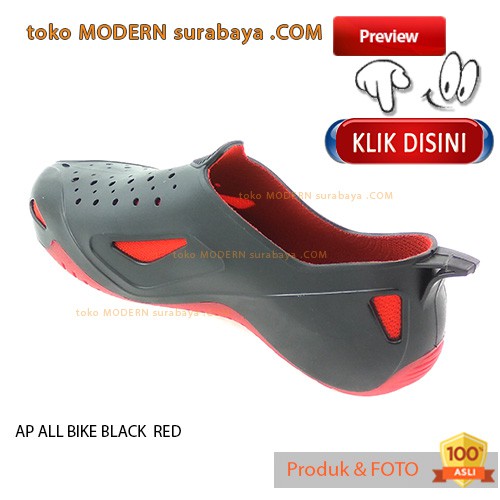 ALL BIKE MERAH AP BOOTS Sepatu Hujan Sepatu Bersepeda