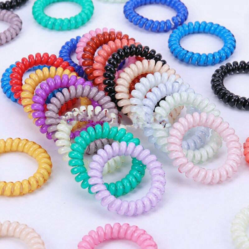 DSB 13 Karet Rambut Spiral Besar / Ikat Rambut Wanita Spiral