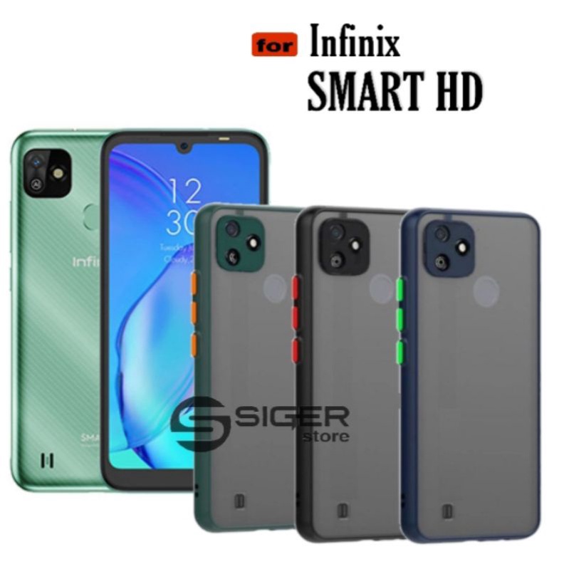 Case Dove Translucent Aero Infinix Smart HD Case Button Protector Camera