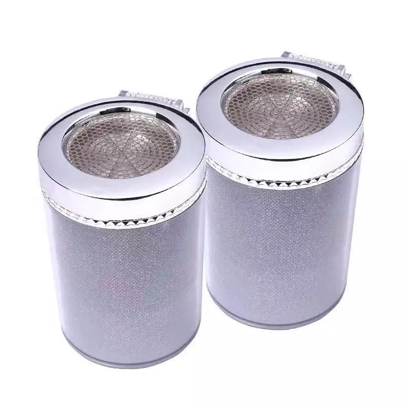 [1 Pcs Portable Car Ashtray With LED Light][Airtight Lid Multifunctional Vehicle Cup Holder Air Vent Ashtray Trash]