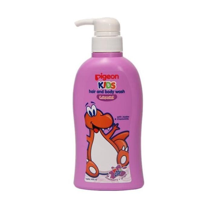 PIGEON KIDS HAIR & BODY WASH LIQUID GRAPE & STRAWBERRY 400 ML