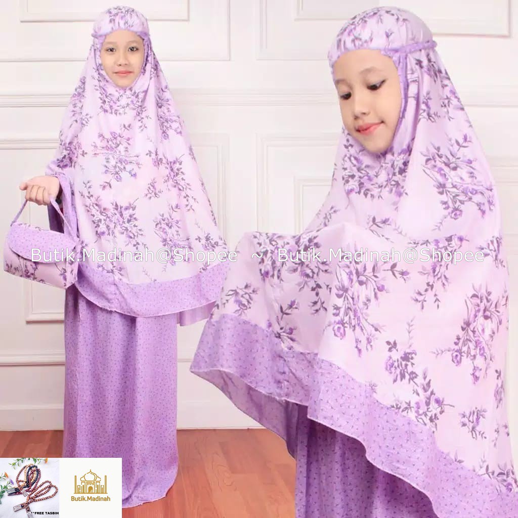 BUTIK.MADINAH MUKENA ANAK DAHLIA ELVIRA CANTIK