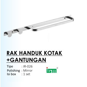 TERBAIK IGM IR-026 RAK HANDUK KOTAK GANTUNGAN