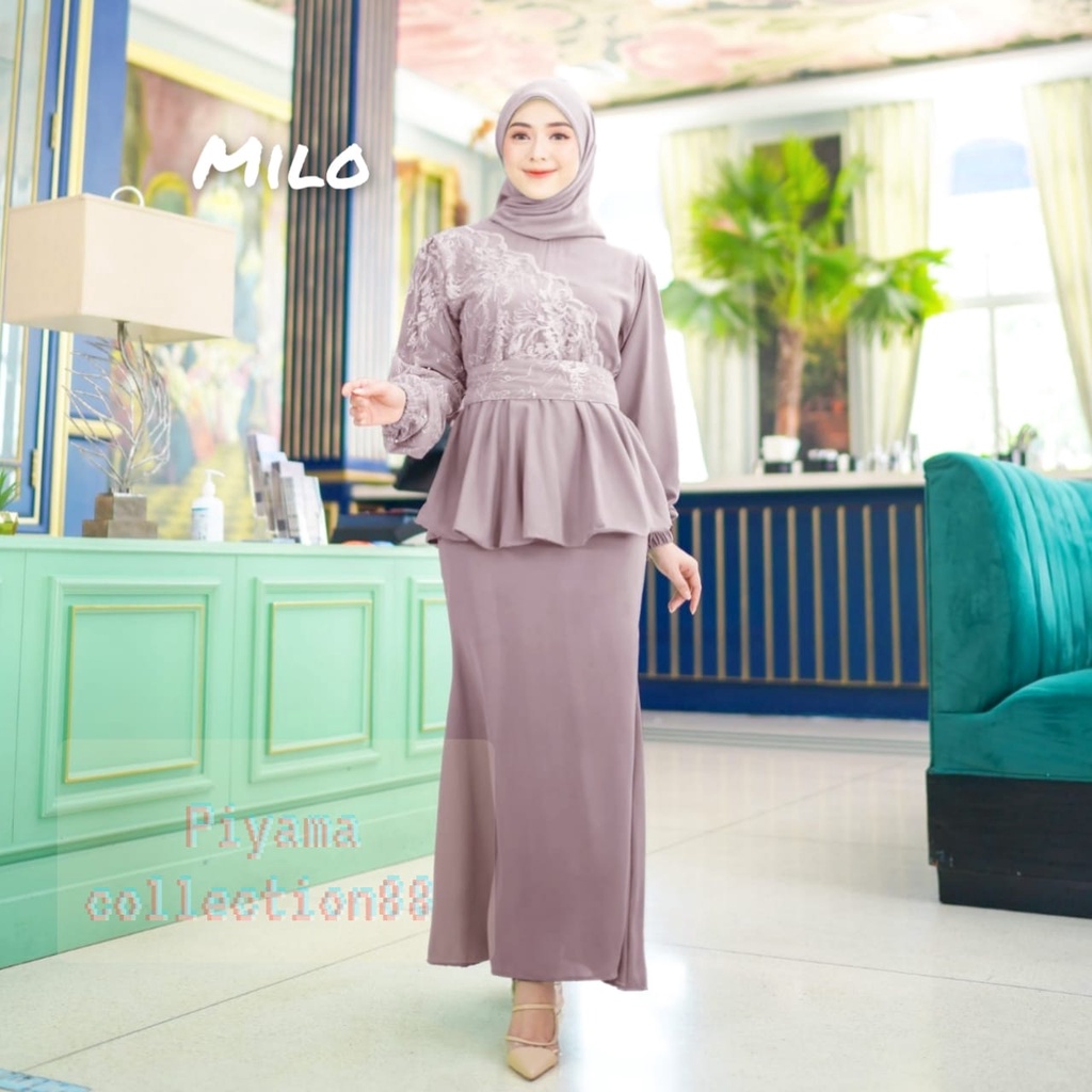 (NEW MODEL)GAMIS BRUKAT TILE MIRANDA SIZE M L XL XXL GAMIS TERBARU FASHION MUSLIM GAMIS KONDANGAN WANITA DRESS KONDANGAN