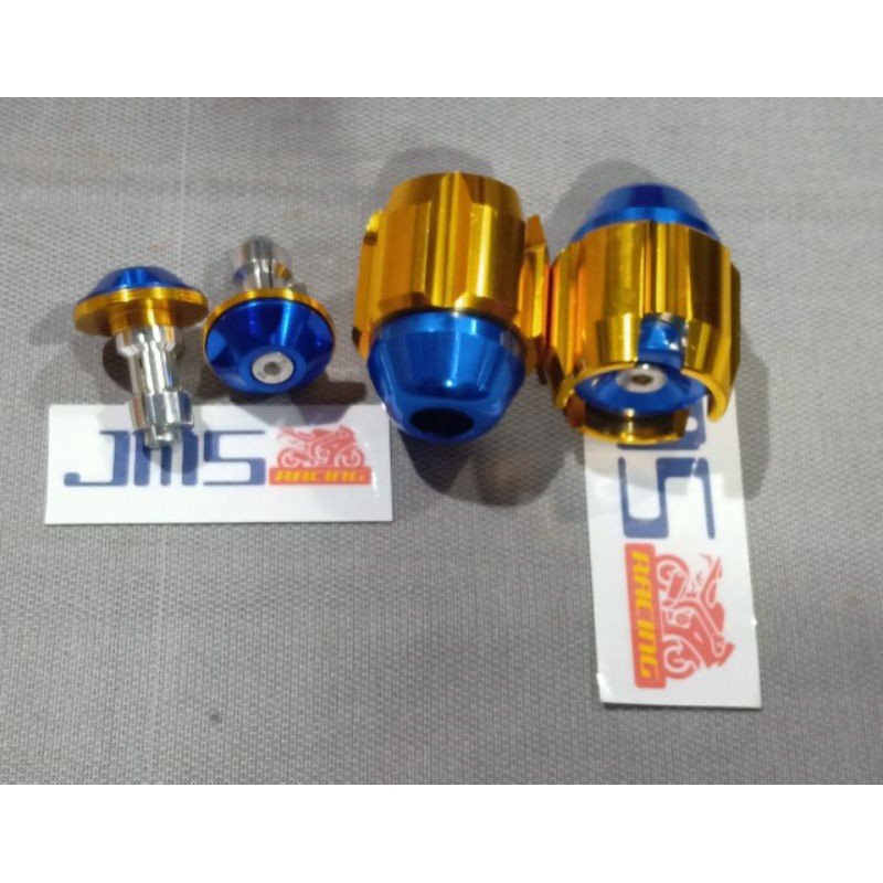 jalu as roda cnc plus jalu stang 2 tone tuton 1 set paket universar mio beat vario nmax aerox vixion