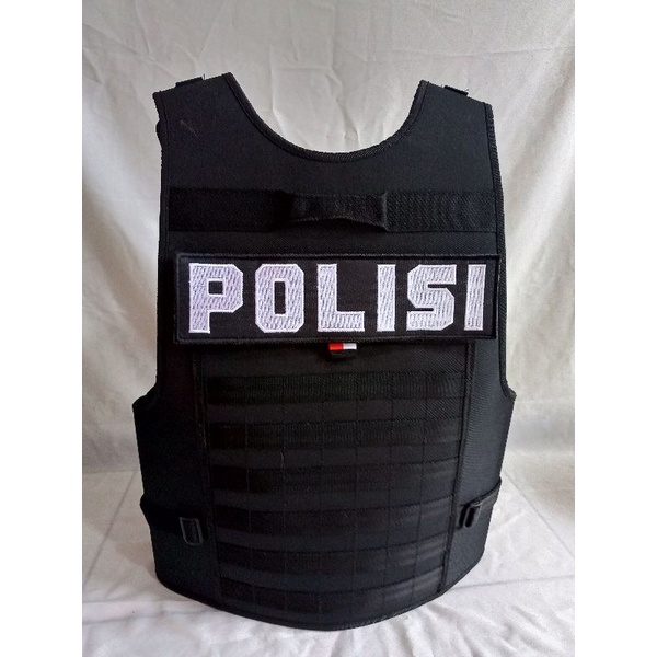 ROMPI ANGIN BODYVEST BAHAN TEBAL DAN KUAT, LOGO POLISI POL PP DLL