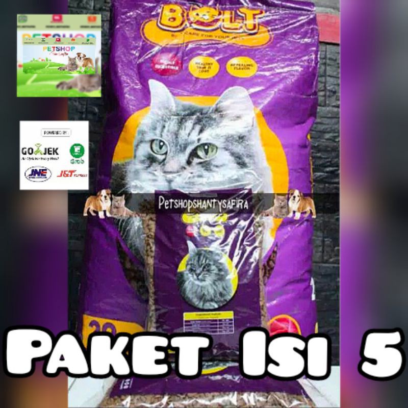 MAKANAN KUCING PAKET ISI 5 BOLT IKAN / BOLT DONAT