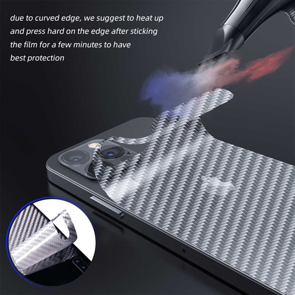 carbon fiber back screen guard anti gores BELAKANG IPHONE 11 12 11 12 pro 11 12 13 14 PRO MAX 14 PLUS 12 13 Mini