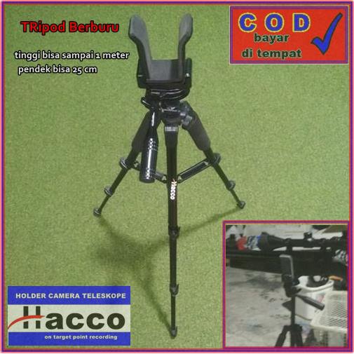 Bipod Panjang satu meter Tripod Hacco Portable Ringan